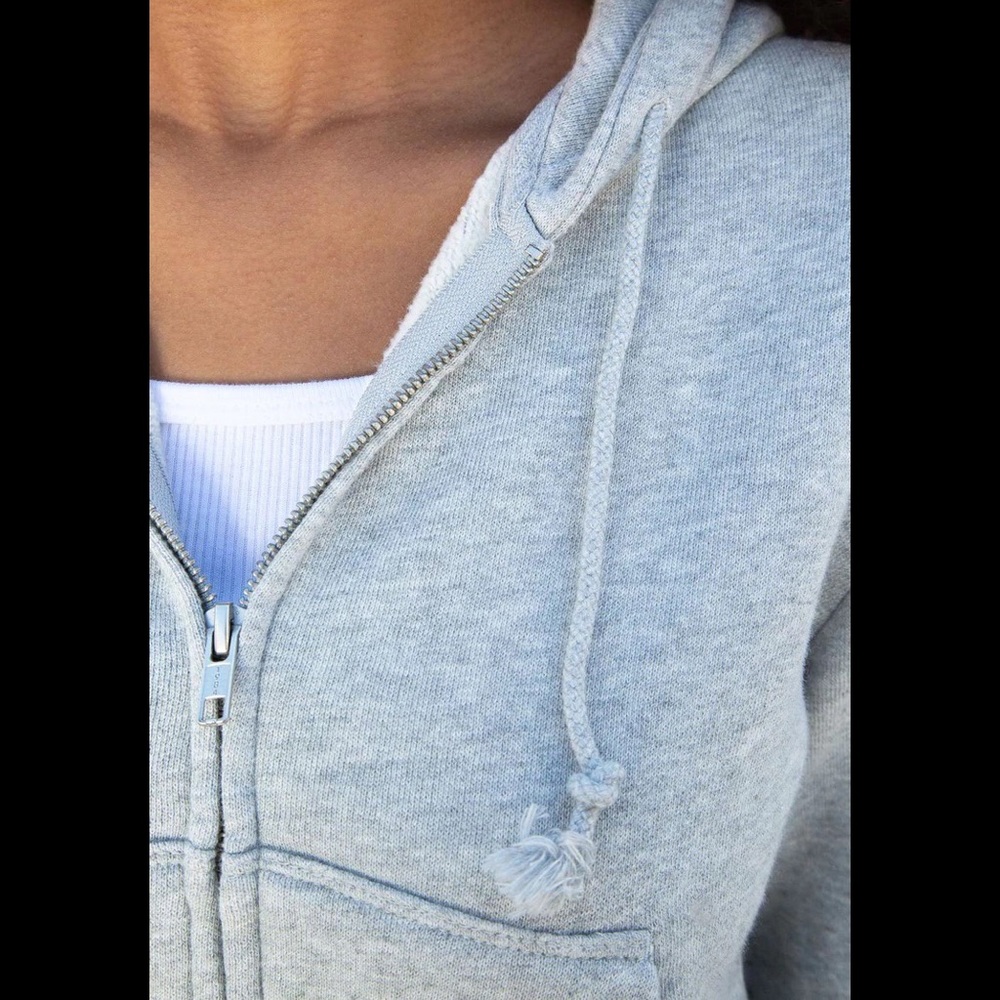 Brandy melville gray crystal hoodie - Picture 4 of 5